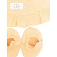 Salopete pentru Fete - Salopete TEDDY & MINOU Hat Set With Booties YELLOW Fete (BM 17620339) - B-mall.ro
