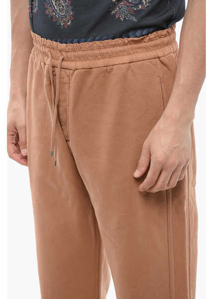 Pantaloni de trening Saint Laurent 4-Pocketed Jersey Sweatpants With Cuffs Brown Barbati (BM 17620381) 3
