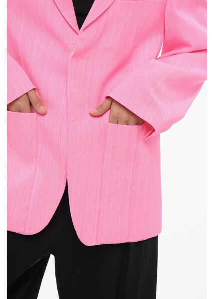 Sacouri JACQUEMUS La Raphia Over Dhomme Blazer Pink Femei (BM 17620390) 3