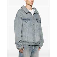 Geci de blugi Balenciaga pentru Barbati - Geci de blugi Balenciaga Vintage Wash Unisex Denim Jacket Light Blue Barbati (BM 17620393) - B-mall.ro