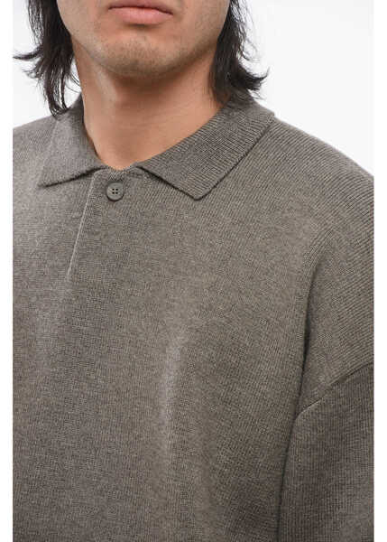 Tricouri Polo FEAR OF GOD Polo Neck Virgin Wool Pullover Beige Barbati (BM 17620402) 3