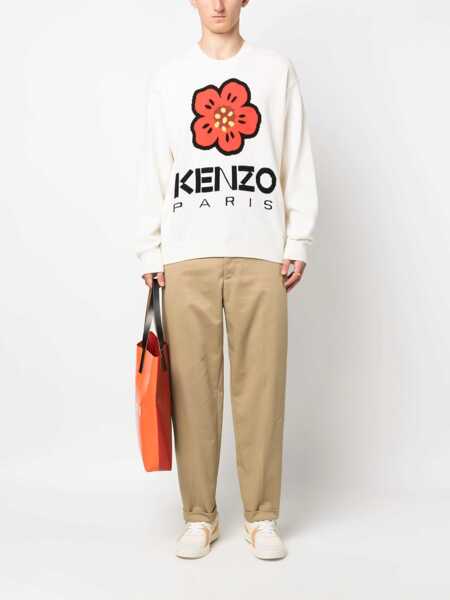 Pantaloni casual Kenzo Cotton Chinos Pants With Belt Loops Beige Barbati (BM 17620411) 2