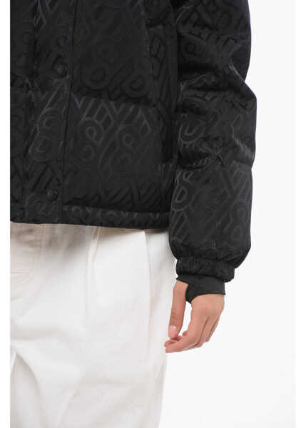 Geci de piele YVES SALOMON Monogrammed Ski Jacket With Fur Black Femei (BM 17620429) 3