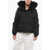 YVES SALOMON Monogrammed Ski Jacket With Fur Black