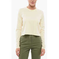 Tricouri Solid Color Long Sleeves Crew-Neck T-Shirt Femei