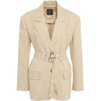 Sacouri Oversize blazer with double waist belt Femei
