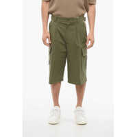 Pantaloni scurti Cotton Cargo Shorts With Monogram Inserts Barbati