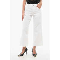 Blugi drepti Solid Color Wide Leg Brea Jeans 26Cm Femei