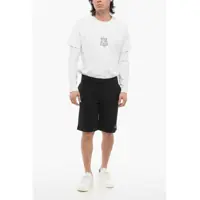 Imbracaminte Armani pentru Barbati - Pantaloni scurti Armani Ea7 Cotton Shorts With Lam Printed Logo Black Barbati (BM 17620657) - B-mall.ro