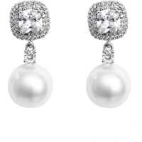 Cercei Crystal Earrings With Pearl Femei