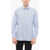 CORNELIANI Micro Checked Poplin Cotton Shirt Blue