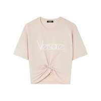 Tricouri Versace Versace Beige Cotton T-Shirt