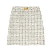 Fuste Versace Versace White Cotton Mini Skirt