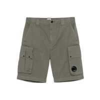 Pantaloni Green Bermuda Pants With Belt Loops And Two Maxi Patch Pockets On The Side In Cotton Man Barbati