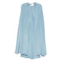 Rochii Max Mara Managua Pure Silk Crepe De Chine Dress With Cape Clothing Femei