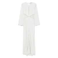 Rochii Twinset Mint Green Long Dress With Front Slit Femei