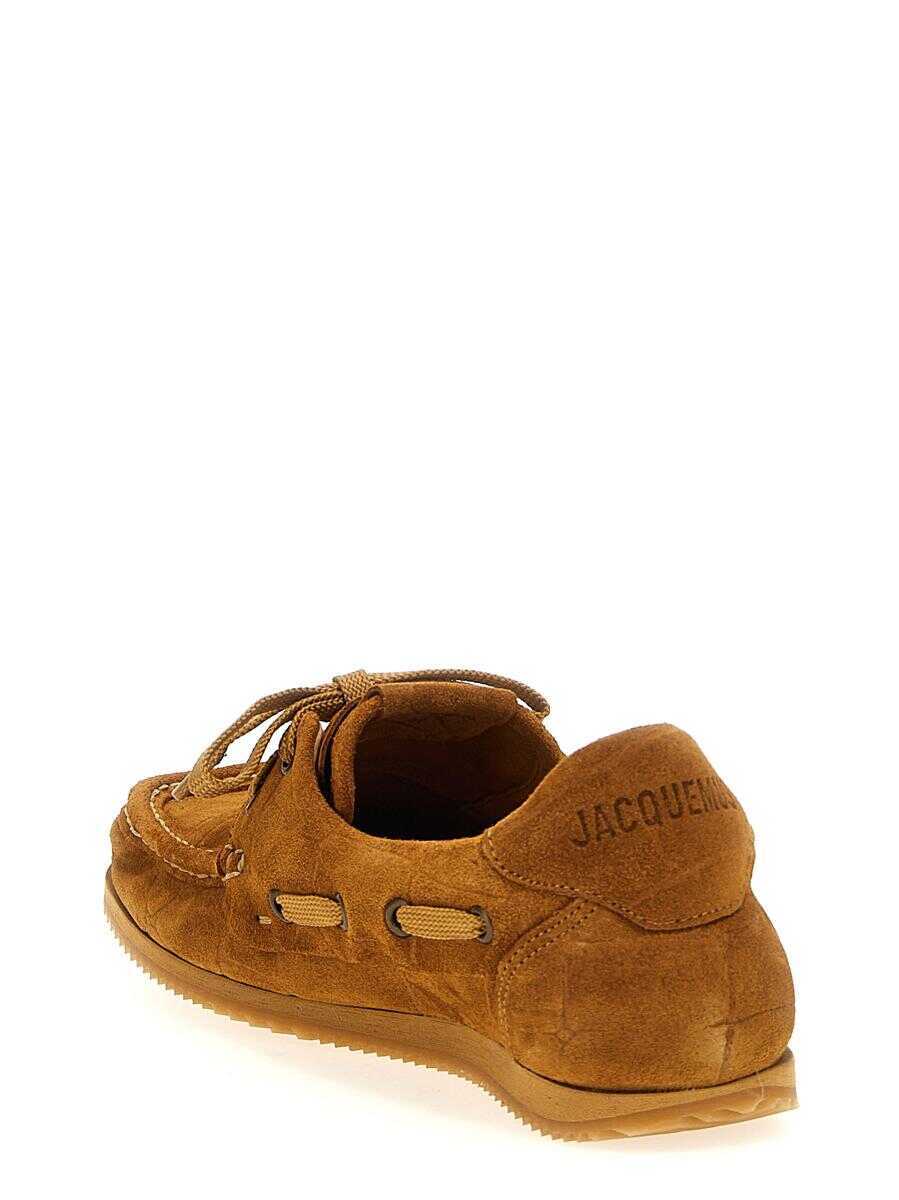 Pantofi de navigatie JACQUEMUS Jacquemus Les Batto Boat Shoe BROWN Femei (BM 17621886) 3