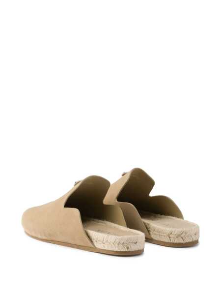 Sandale Prada Prada Suede Mules Beige Barbati (BM 17622069) 3