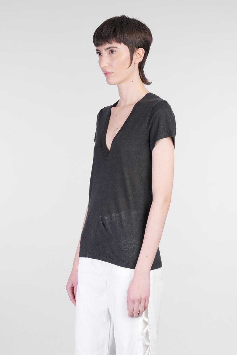 Tricouri IRO Iro Rodeo T-Shirt Black Femei (BM 17622138) 4