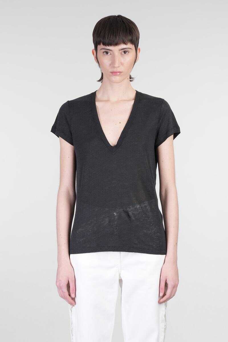 Tricouri IRO Iro Rodeo T-Shirt Black Femei (BM 17622138) 1
