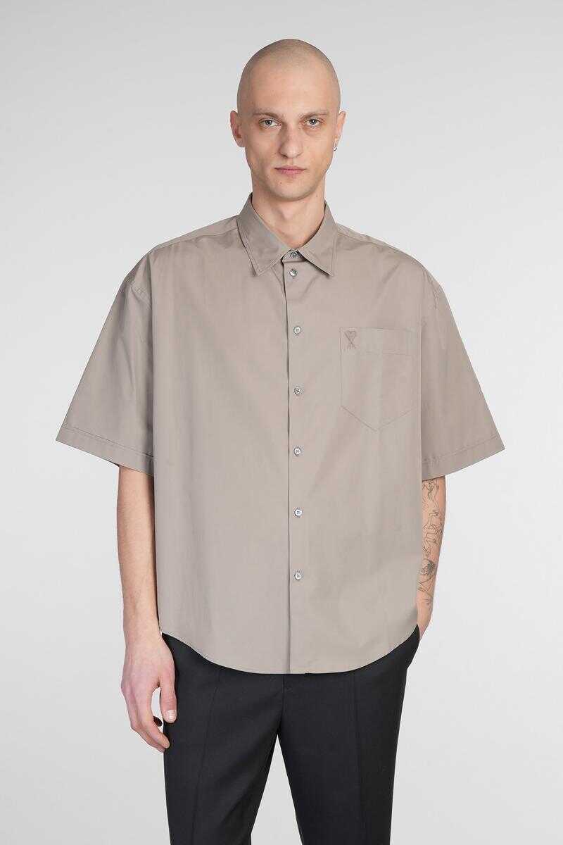 Camasi AMI Paris AMI Paris Shirt GREY Barbati (BM 17622258) 1