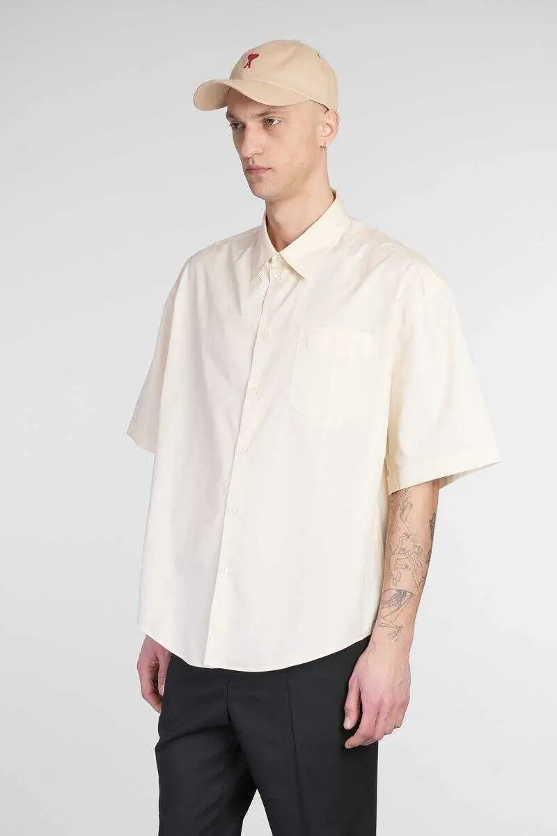 Camasi AMI Paris AMI Paris Shirt Beige Barbati (BM 17622261) 4