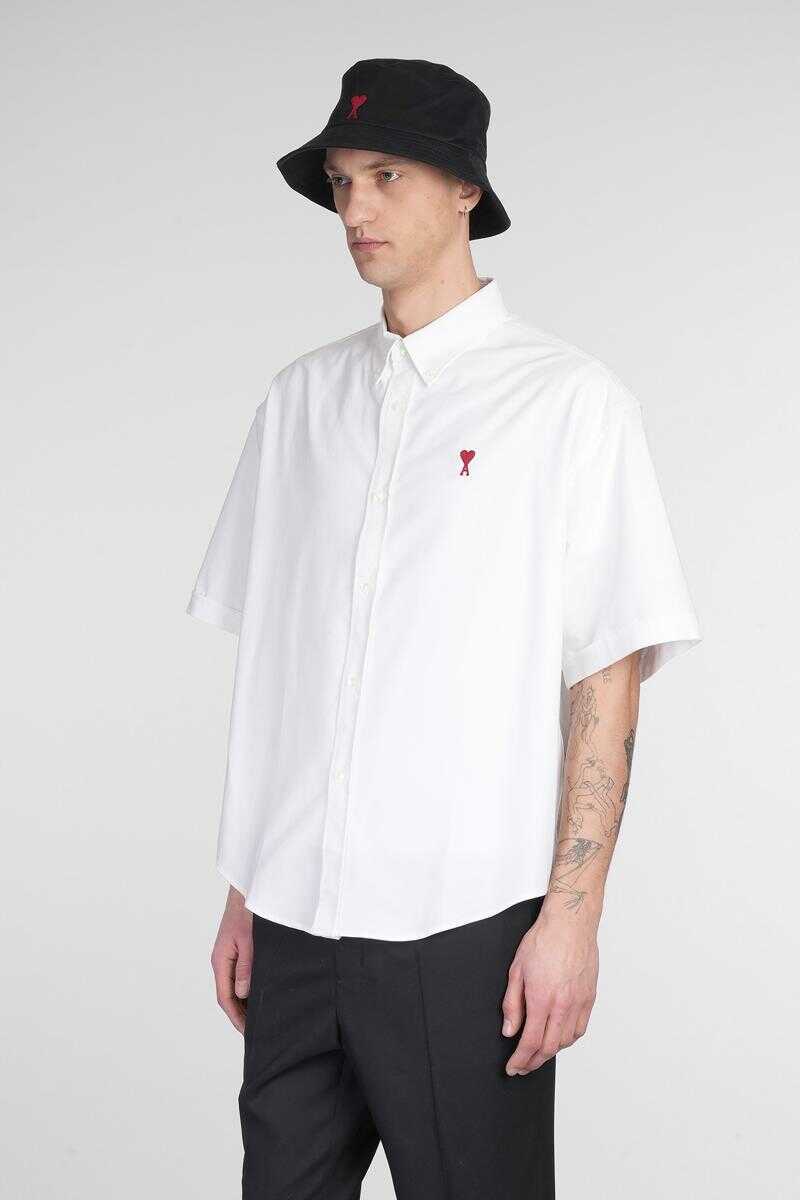 Camasi AMI Paris AMI Paris Shirt WHITE Barbati (BM 17622264) 4