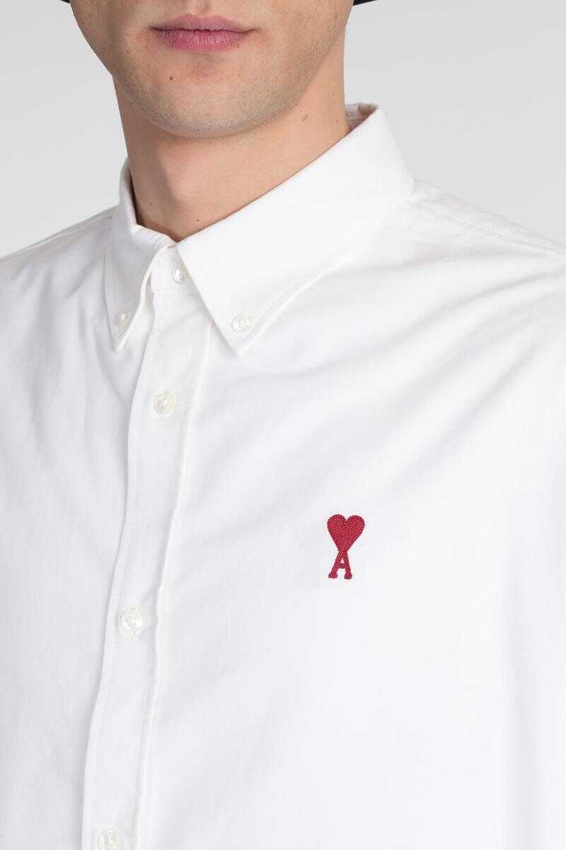 Camasi AMI Paris AMI Paris Shirt WHITE Barbati (BM 17622264) 5