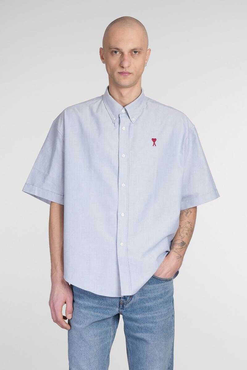 Camasi AMI Paris AMI Paris Shirt BLUE Barbati (BM 17622267) 1