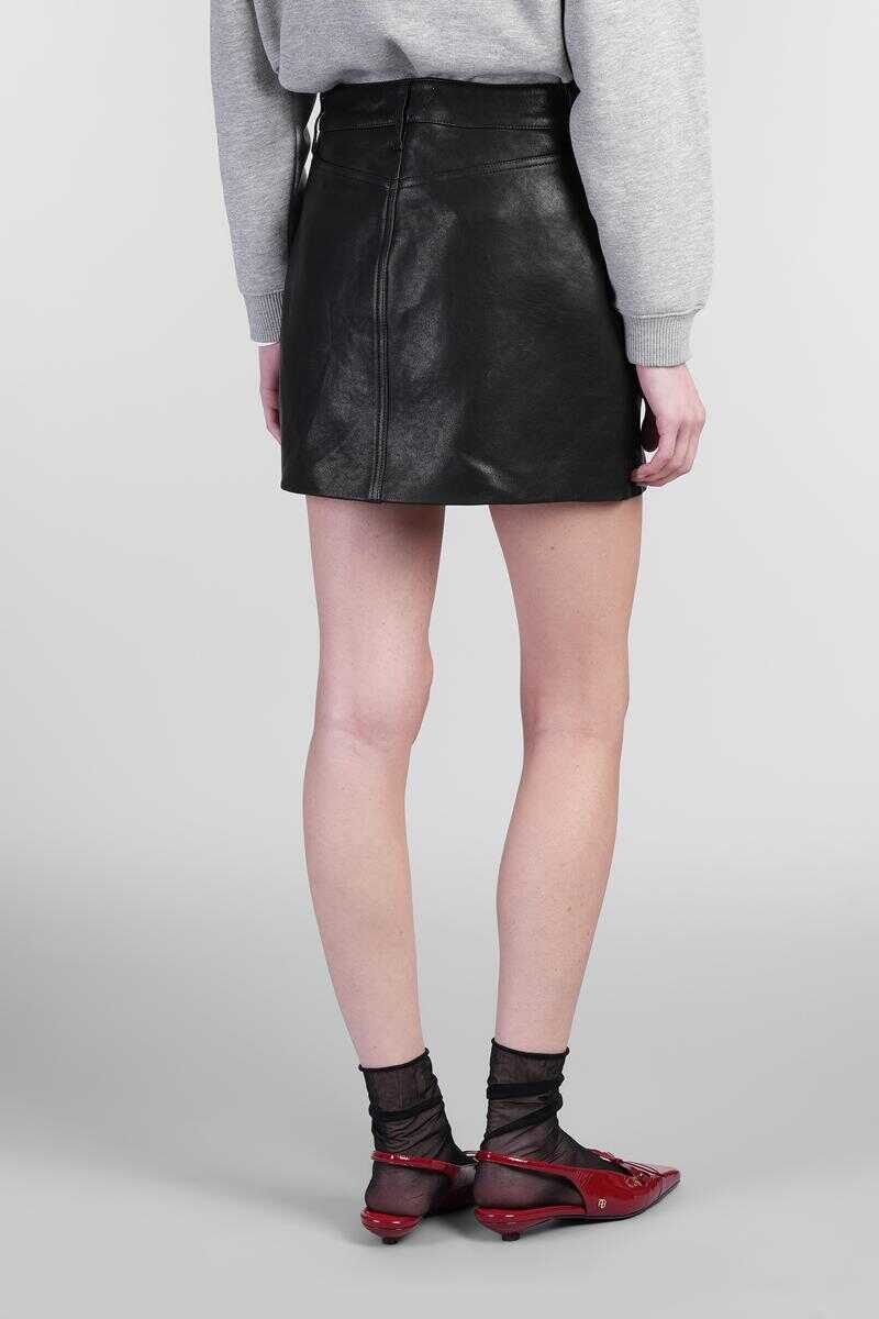 Fuste ANINE BING Anine Bing Steel Skirt Black Femei (BM 17622375) 3