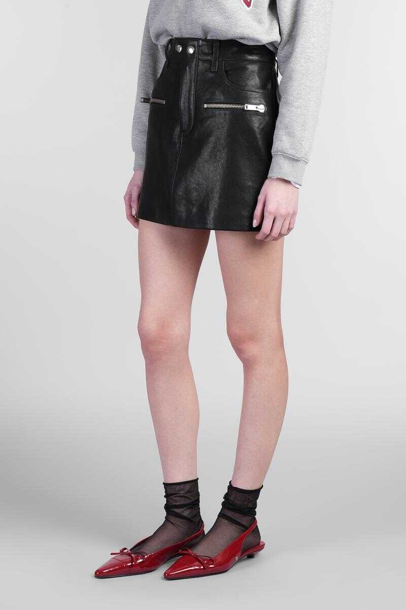 Fuste ANINE BING Anine Bing Steel Skirt Black Femei (BM 17622375) 4