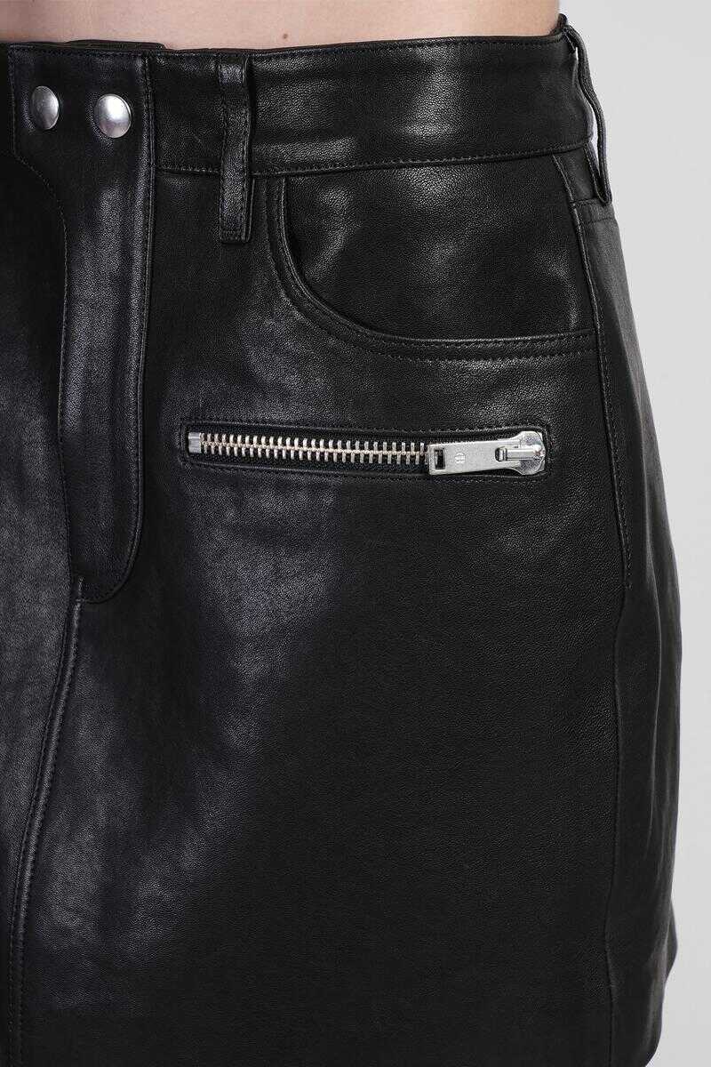 Fuste ANINE BING Anine Bing Steel Skirt Black Femei (BM 17622375) 5