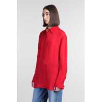 Imbracaminte Dama pagina 335 - Camasi ANINE BING Anine Bing Bridget Shirt RED Femei (BM 17622399) - B-mall.ro