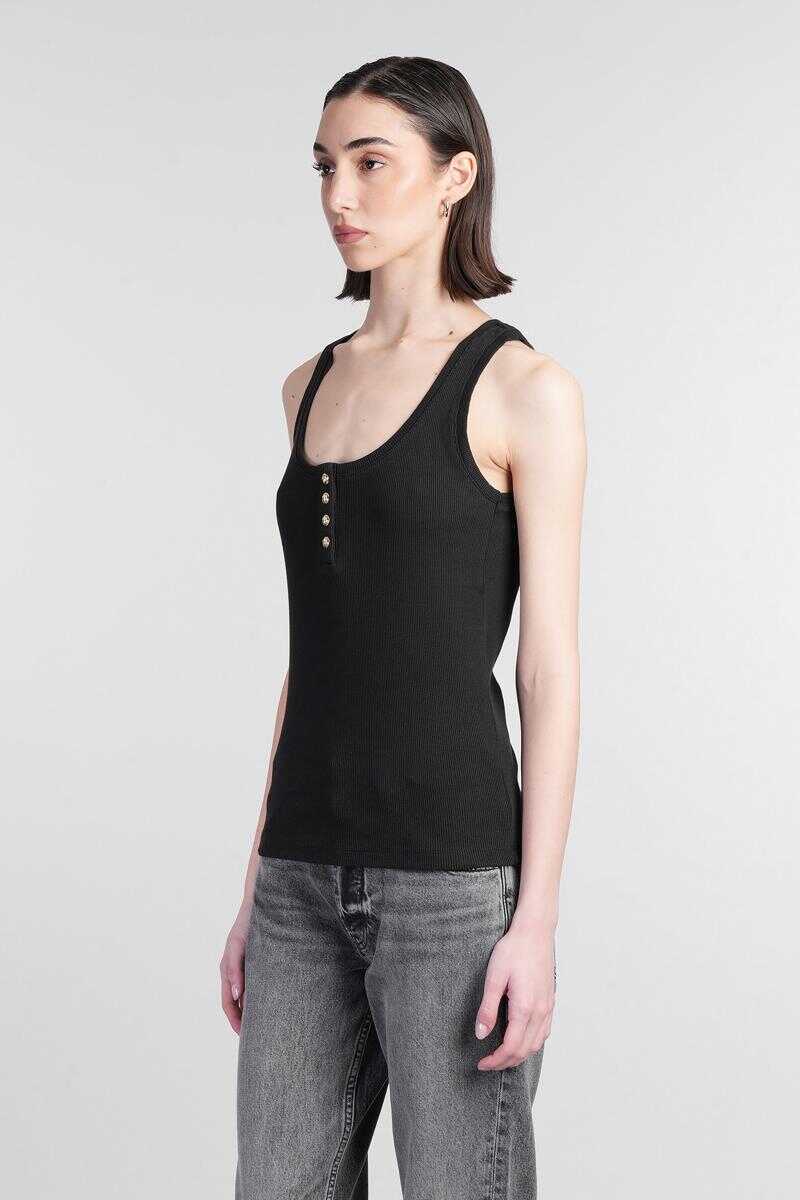 Topuri ANINE BING Anine Bing Alessia Tank Top Black Femei (BM 17622414) 4