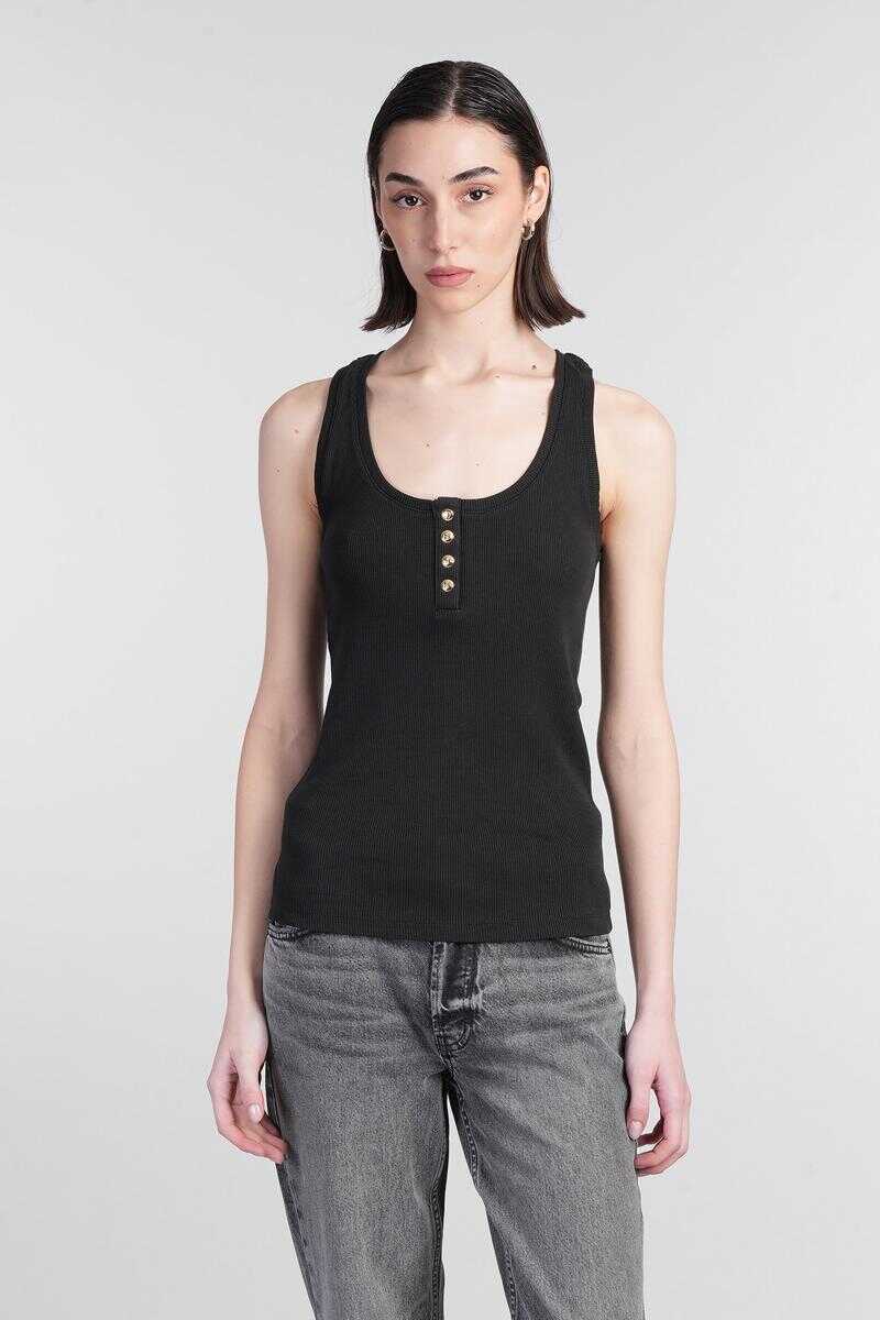 Topuri ANINE BING Anine Bing Alessia Tank Top Black Femei (BM 17622414) 1
