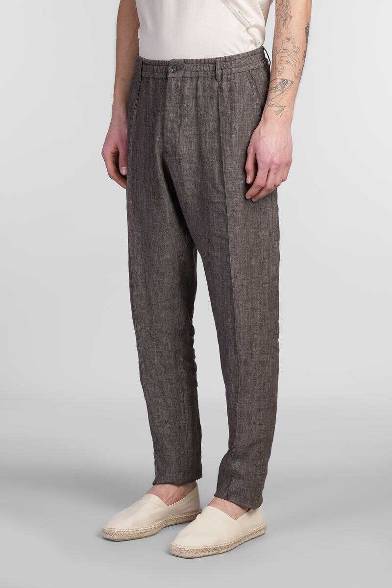 Pantaloni Emporio Armani Emporio Armani Pants BROWN Barbati (BM 17622528) 4