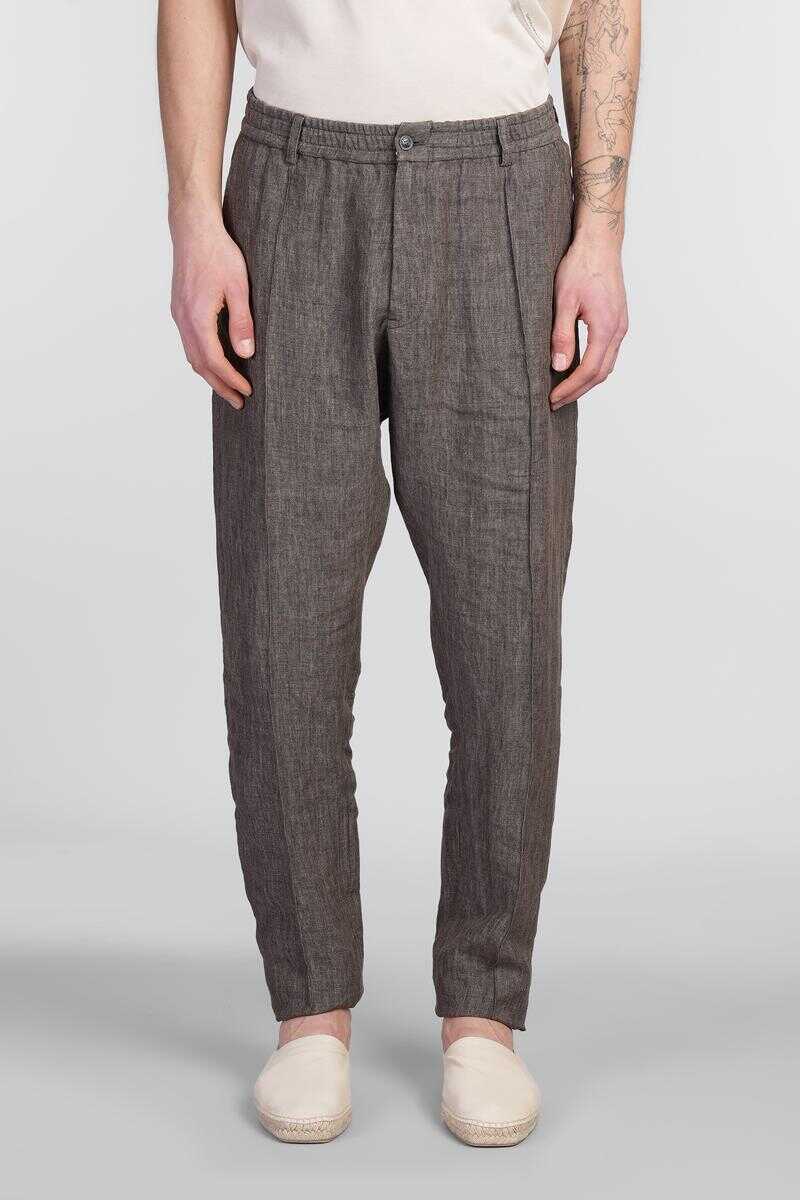 Pantaloni Emporio Armani Emporio Armani Pants BROWN Barbati (BM 17622528) 1