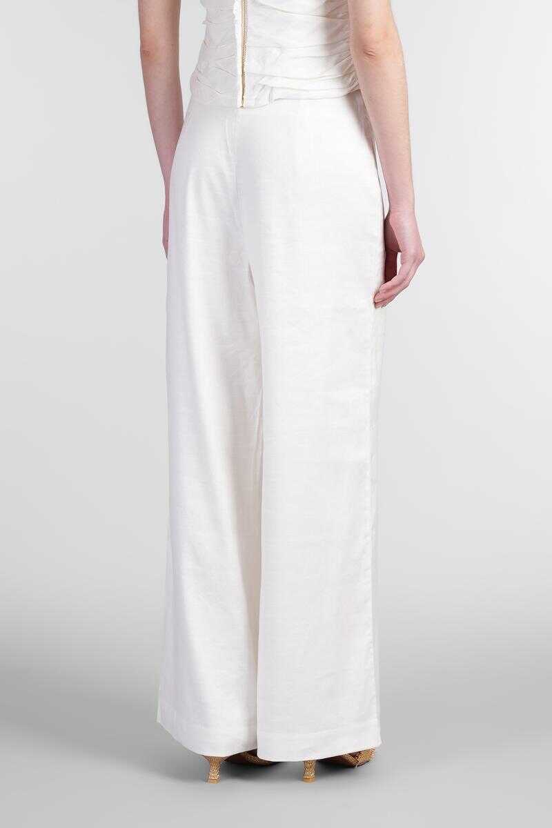 Pantaloni casual CULT GAIA Cult Gaia Kora Pants WHITE Femei (BM 17623065) 3