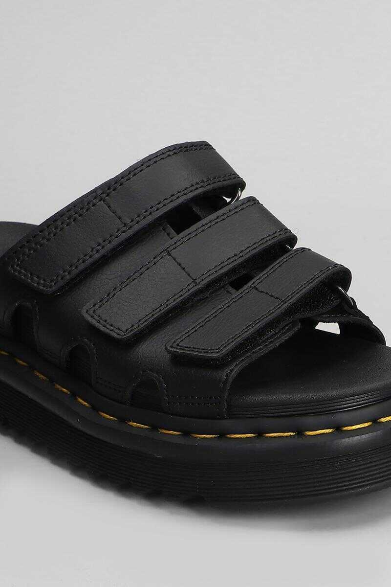 Sandale Dr. Martens Dr. Martens Raine Slide Slipper-Mule Black Femei (BM 17623227) 5
