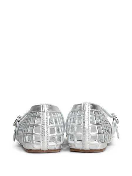 Balerini 3JUIN 3Juin Gwen 005 Ballet Flats SILVER Femei (BM 17623563) 3