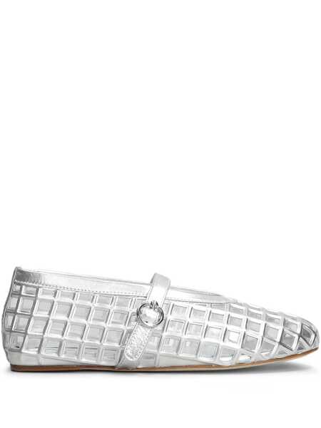 Balerini 3JUIN 3Juin Gwen 005 Ballet Flats SILVER Femei (BM 17623563) 1