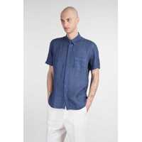 Camasi 120% LINO pentru Barbati - Camasi 120 LINO 120 Lino Shirt BLUE Barbati (BM 17623827) - B-mall.ro
