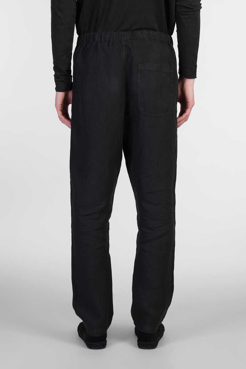 Pantaloni 120 LINO 120 Lino Pants Black Barbati (BM 17623854) 3