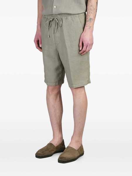 Pantaloni 120 LINO 120 Lino Shorts GREEN Barbati (BM 17623857) 3