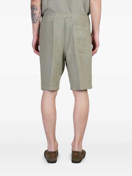 Pantaloni 120 LINO 120 Lino Shorts GREEN Barbati (BM 17623857) 4