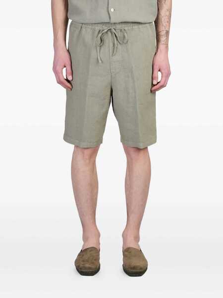 Pantaloni 120 LINO 120 Lino Shorts GREEN Barbati (BM 17623857) 1