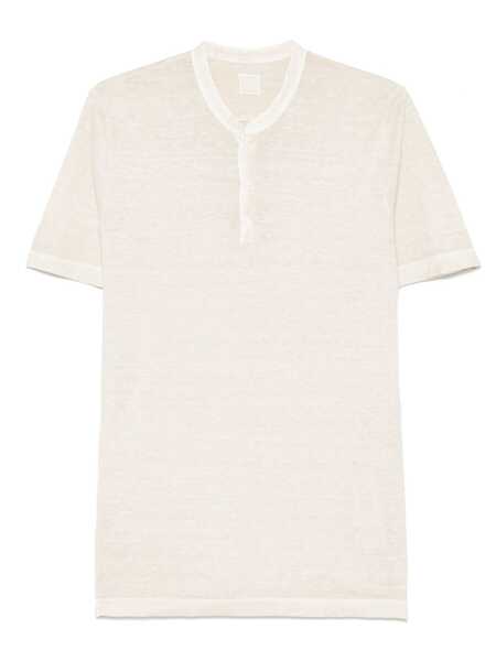 Tricouri 120 LINO 120 Lino T-Shirt Beige Barbati (BM 17623878) 1