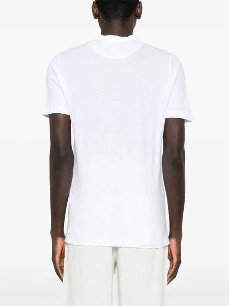 Tricouri 120 LINO 120 Lino T-Shirt WHITE Barbati (BM 17623881) 3