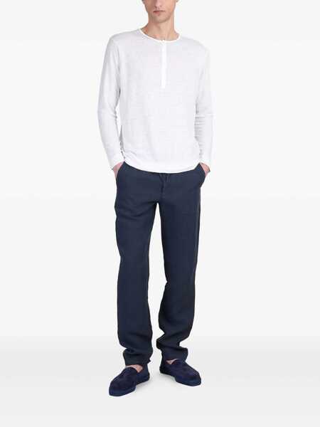 Tricouri 120 LINO 120 Lino T-Shirt WHITE Barbati (BM 17623890) 2