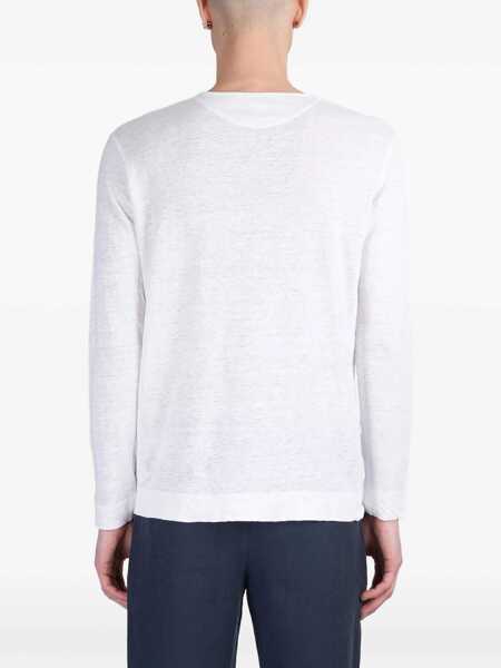 Tricouri 120 LINO 120 Lino T-Shirt WHITE Barbati (BM 17623890) 4